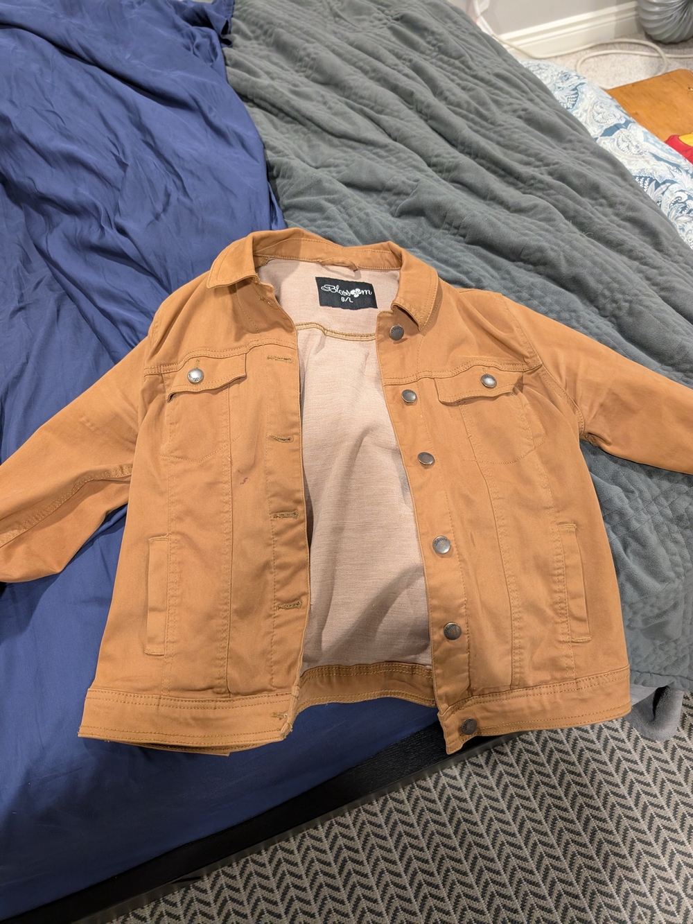 Stylish Tan Denim Jacket -